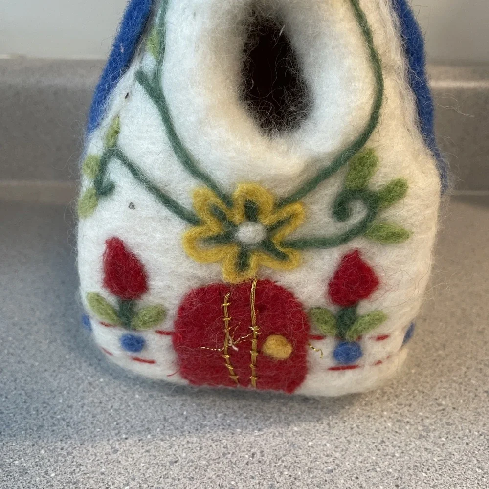 Felted Wool Birdhouse, 